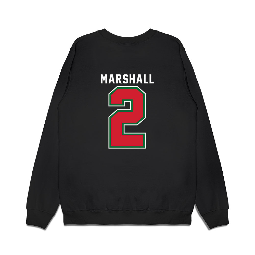 MVSU - NCAA Women's Basketball : Sydnei Marshall - Vintage Basketball Shersey Premium Crewneck Sweatshirt-1