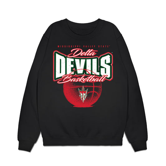 MVSU - NCAA Men's Basketball : Michael James - Vintage Basketball Shersey Premium Crewneck Sweatshirt-0