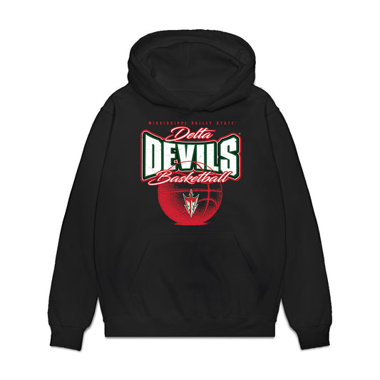 MVSU - NCAA Women's Basketball : Sydnei Marshall - Vintage Basketball Shersey Premium Hooded Sweatshirt-0