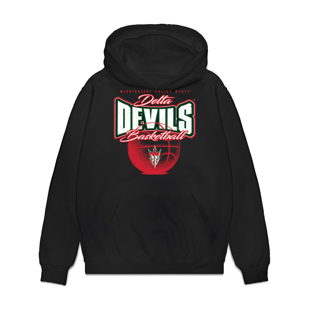 MVSU - NCAA Women's Basketball : Addison Howell - Vintage Basketball Shersey Premium Hooded Sweatshirt-0