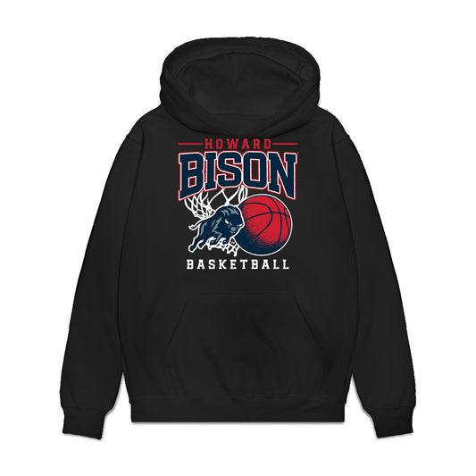 Howard - NCAA Men's Basketball : Brannon Powell - Vintage Premium Hooded Sweatshirt-0