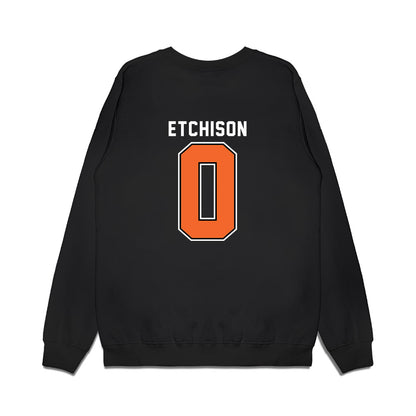 Idaho State - NCAA Men's Basketball : Gus Etchison - Vintage Shersey Premium Crewneck Sweatshirt-1