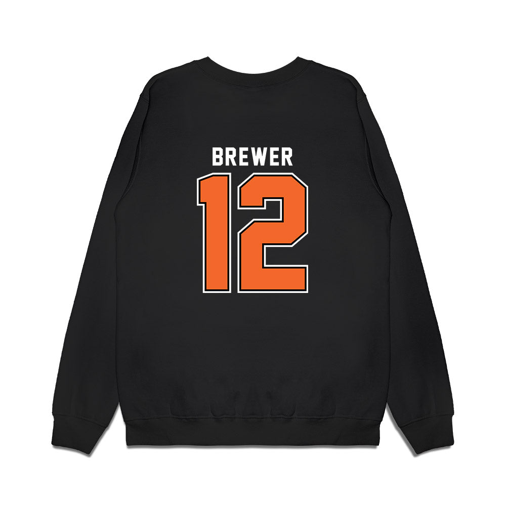Idaho State - NCAA Men's Basketball : Lachlan Brewer - Vintage Shersey Premium Crewneck Sweatshirt-1