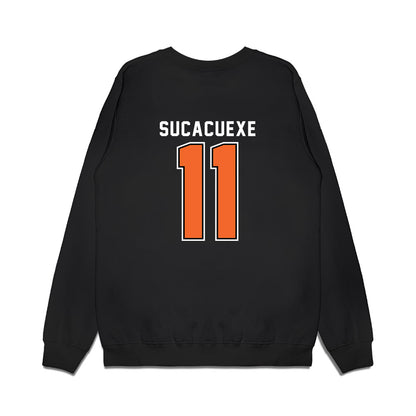 Idaho State - NCAA Women's Basketball : Milena Sucacuexe - Vintage Shersey Premium Crewneck Sweatshirt-1