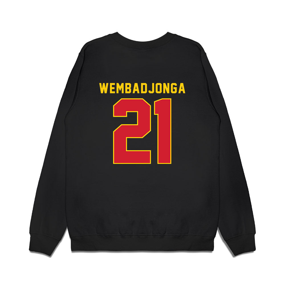 Pitt State - NCAA Women's Basketball : Marie WEMBADJONGA - Vintage Shersey Premium Crewneck Sweatshirt-1