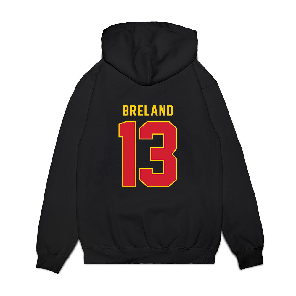 Pitt State - NCAA Men's Basketball : EJ Breland - Vintage Shersey Premium Hooded Sweatshirt-1