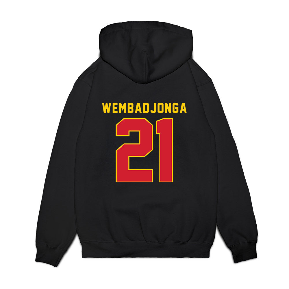 Pitt State - NCAA Women's Basketball : Marie WEMBADJONGA - Vintage Shersey Premium Hooded Sweatshirt-1