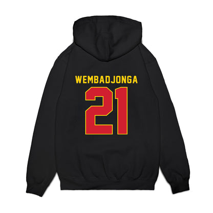 Pitt State - NCAA Women's Basketball : Marie WEMBADJONGA - Vintage Shersey Premium Hooded Sweatshirt-1