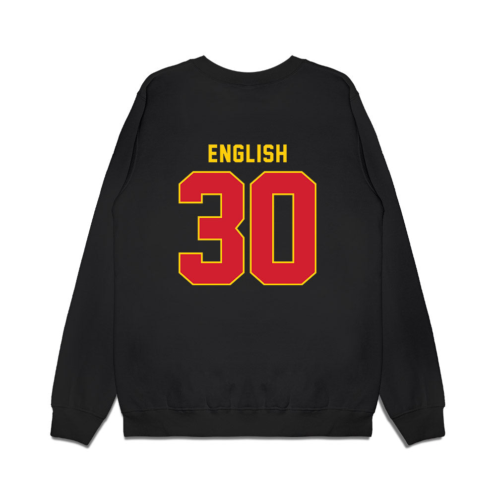 Pitt State - NCAA Men's Basketball : Mason English - Vintage Shersey Premium Crewneck Sweatshirt-1