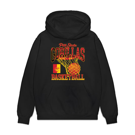Pitt State - NCAA Men's Basketball : Landon Short - Vintage Shersey Premium Hooded Sweatshirt-0