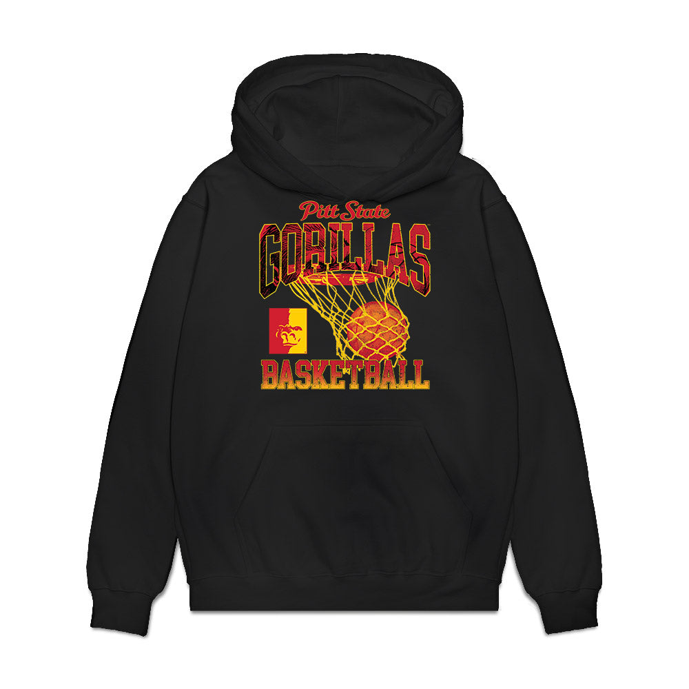 Pitt State - NCAA Women's Basketball : Marie WEMBADJONGA - Vintage Shersey Premium Hooded Sweatshirt-0