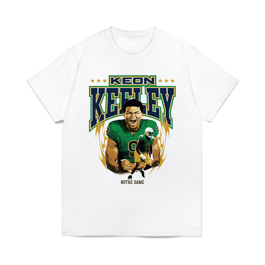 Notre Dame - NCAA Football : Keon Keeley - Collage Comfort Colors T-Shirt-0