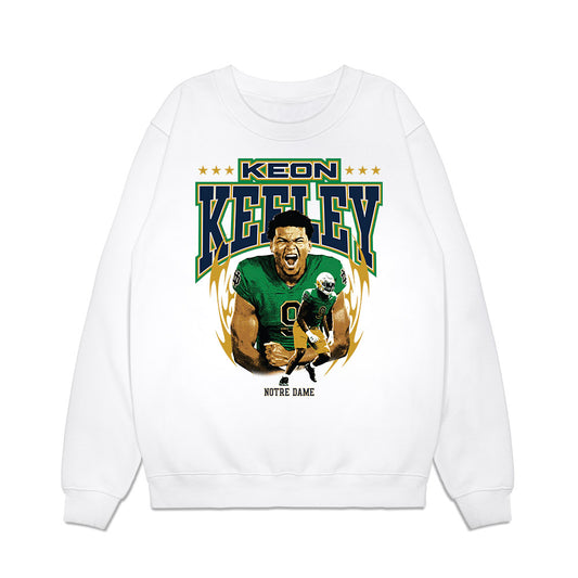 Notre Dame - NCAA Football : Keon Keeley - Collage Premium Crewneck Sweatshirt-0