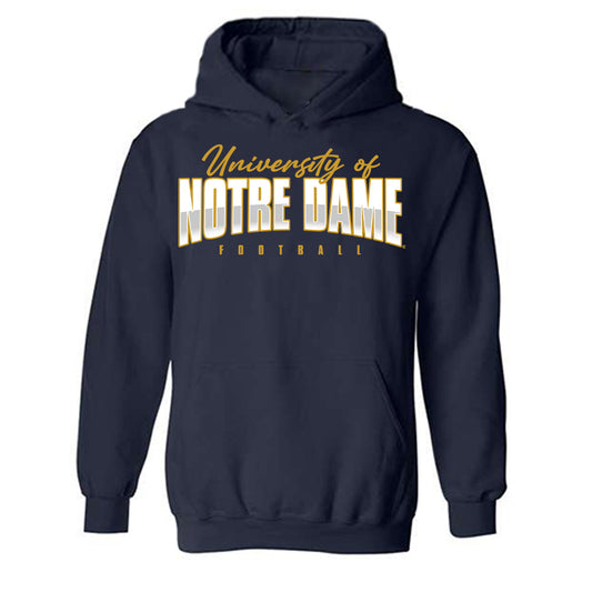 Notre Dame - NCAA Football : Keon Keeley - Classic Shersey Hooded Sweatshirt-0