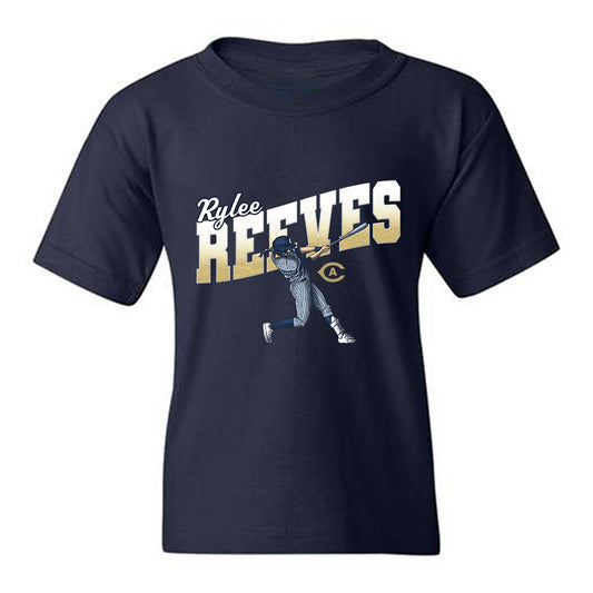 UC Davis - NCAA Softball : Rylee Reeves - Caricature Youth T-Shirt-0
