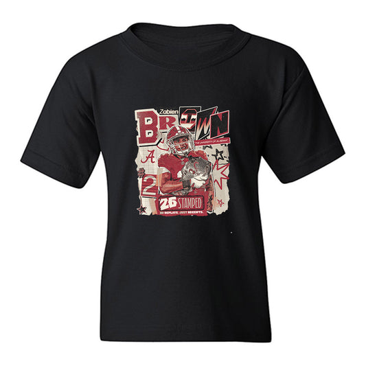 Alabama - NCAA Football : Zabien Brown - 25 season moments Youth T-Shirt-0