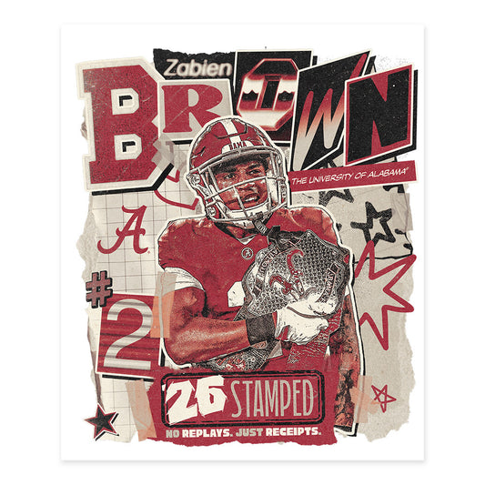 Alabama - NCAA Football : Zabien Brown - 25 season moments Poster 20x24-0