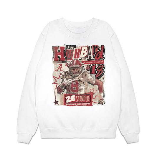 Alabama - NCAA Football : Bray Hubbard - 25 season moments Premium Crewneck Sweatshirt-0