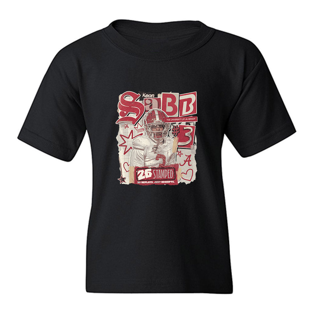 Alabama - NCAA Football : Keon Sabb - 25 season moments Youth T-Shirt-0