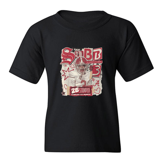 Alabama - NCAA Football : Keon Sabb - 25 season moments Youth T-Shirt-0