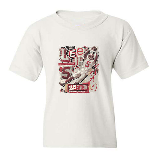 Alabama - NCAA Football : Dijon Lee Jr. - 25 season moments Youth T-Shirt-0
