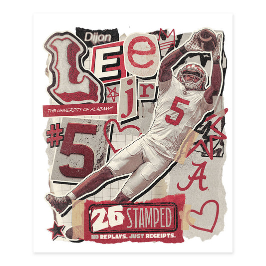 Alabama - NCAA Football : Dijon Lee Jr. - 25 season moments Poster 20x24-0