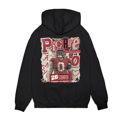 Alabama - NCAA Football : Yhonzae Pierre - 25 season moments Caricature Premium Hooded Sweatshirt-1