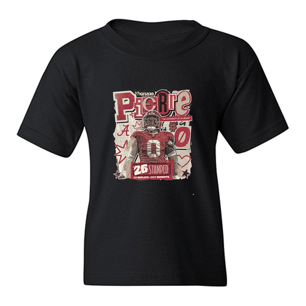 Alabama - NCAA Football : Yhonzae Pierre - 25 season moments Caricature Youth T-Shirt-0