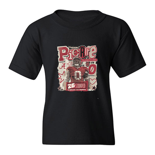 Alabama - NCAA Football : Yhonzae Pierre - 25 season moments Caricature Youth T-Shirt-0