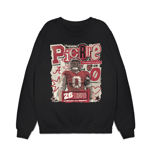 Alabama - NCAA Football : Yhonzae Pierre - 25 season moments Caricature Premium Crewneck Sweatshirt-0