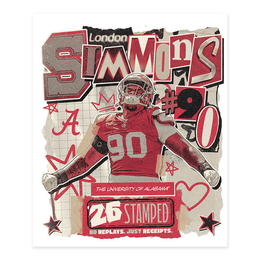 Alabama - NCAA Football : London Simmons - Poster 20x24-0