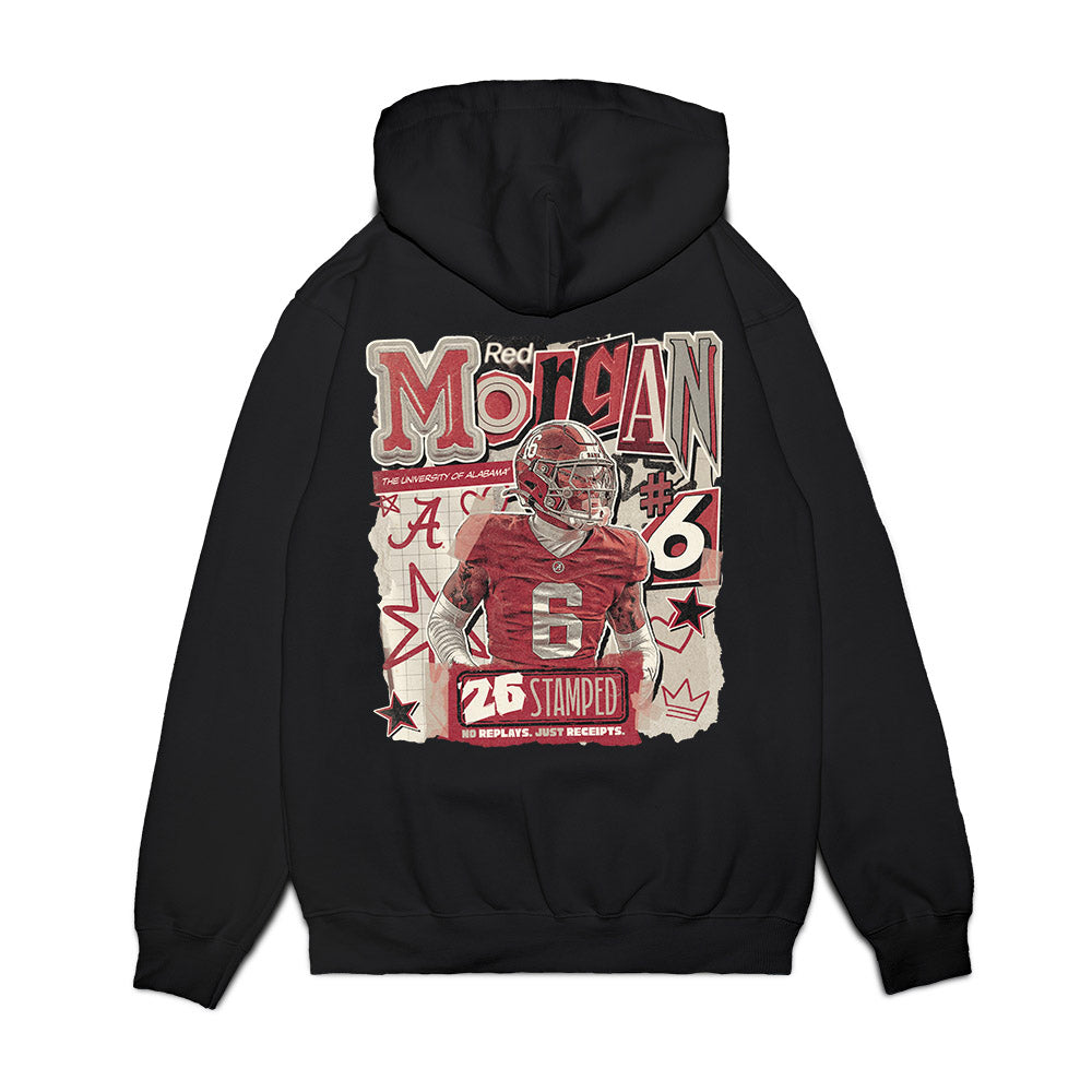 Alabama - NCAA Football : Red Morgan - 25 season moments Premium Hooded Sweatshirt-1
