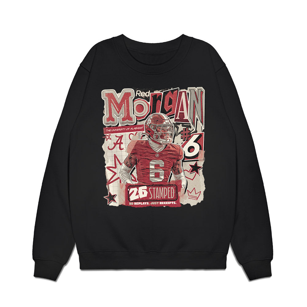 Alabama - NCAA Football : Red Morgan - 25 season moments Premium Crewneck Sweatshirt-0