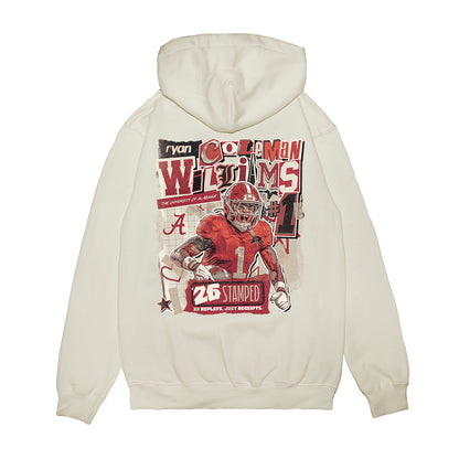 Alabama - NCAA Football : Ryan Coleman-Williams - 25 season moments Premium Hooded Sweatshirt-1