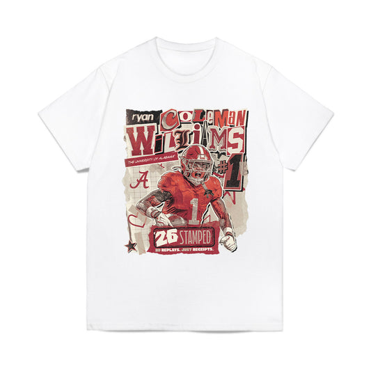 Alabama - NCAA Football : Ryan Coleman-Williams - 25 season moments Comfort Colors T-Shirt-0