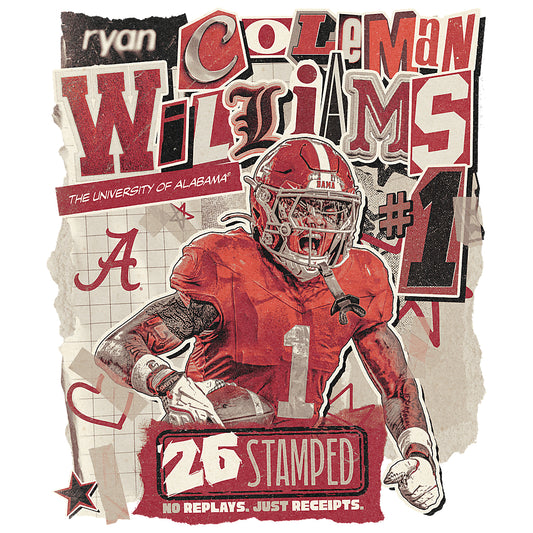 Alabama - NCAA Football : Ryan Coleman-Williams - 25 Season Moments Poster 20x24-0