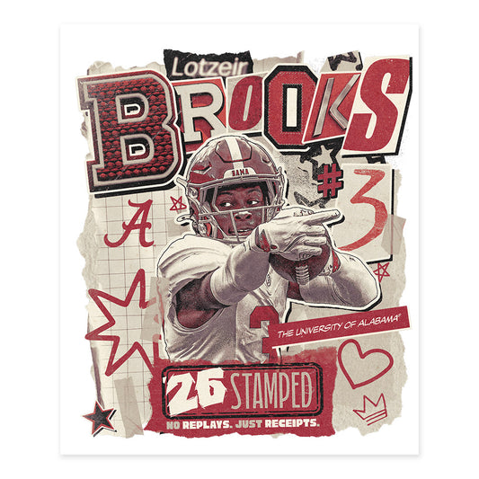 Alabama - NCAA Football : Lotzeir Brooks - 25 season moments Poster 20x24-0