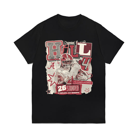 Alabama - NCAA Football : Daniel Hill - Stamped Comfort Colors T-Shirt-0
