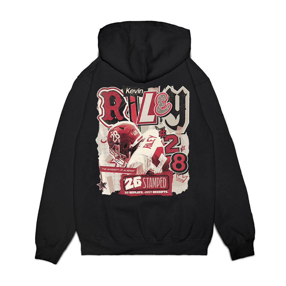 Alabama - NCAA Football : Kevin Riley - 25 Season Moments Premium Hooded Sweatshirt-1