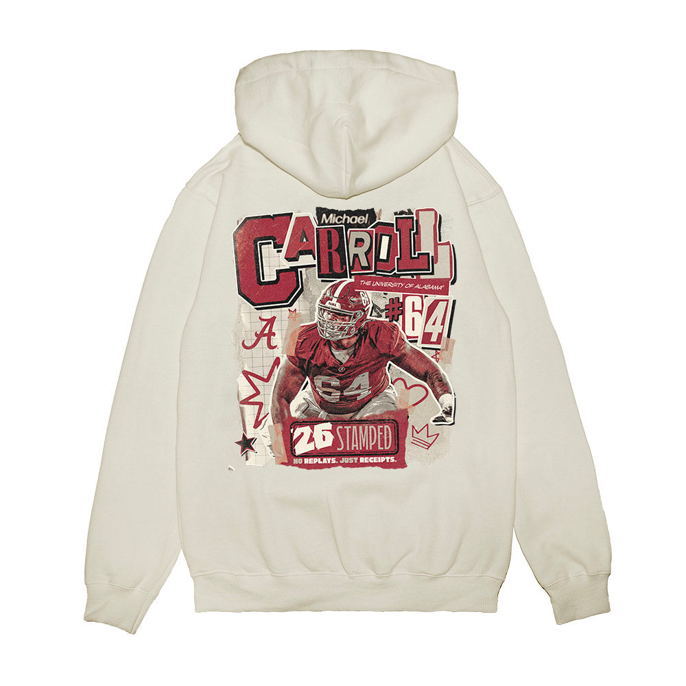 Alabama - NCAA Football : Michael Carroll - Premium Hooded Sweatshirt-1