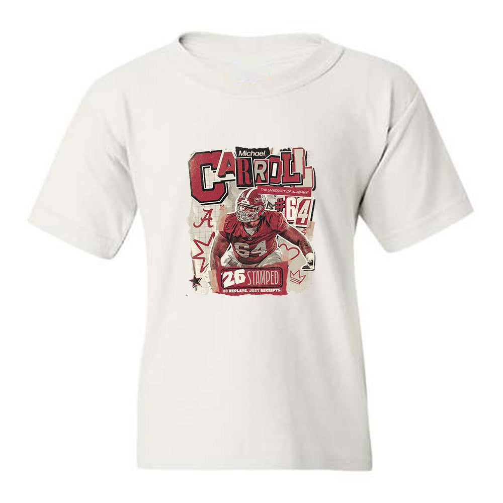 Alabama - NCAA Football : Michael Carroll - Youth T-Shirt-0