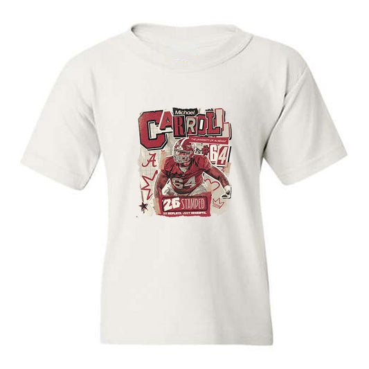 Alabama - NCAA Football : Michael Carroll - Youth T-Shirt-0
