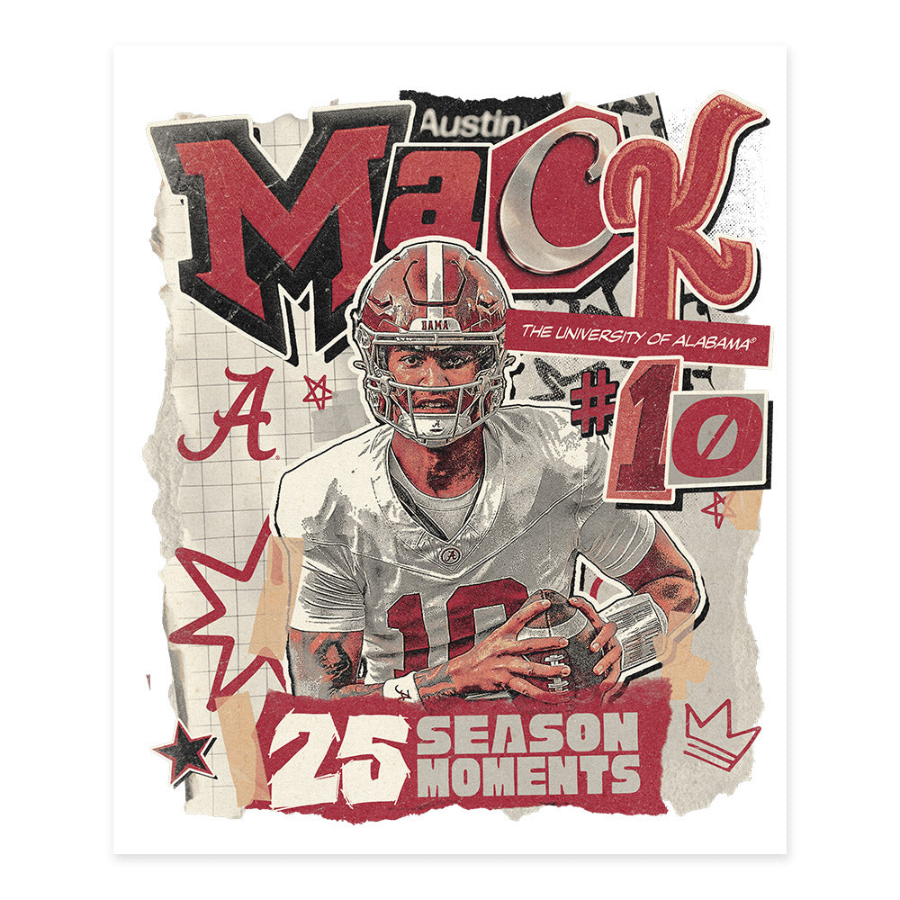 Alabama - NCAA Football : Austin Mack - Individual Caricature Poster 20x24-0