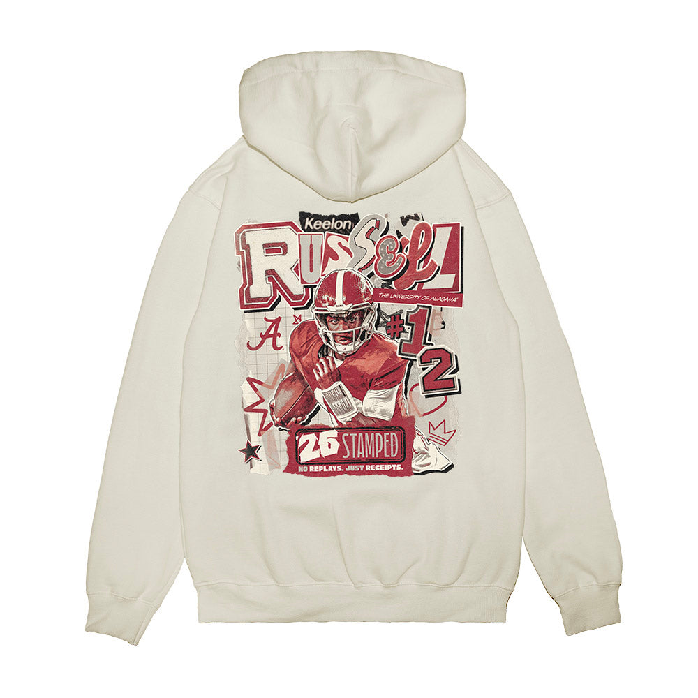 Alabama - NCAA Football : Keelon Russell - Premium Hooded Sweatshirt-1