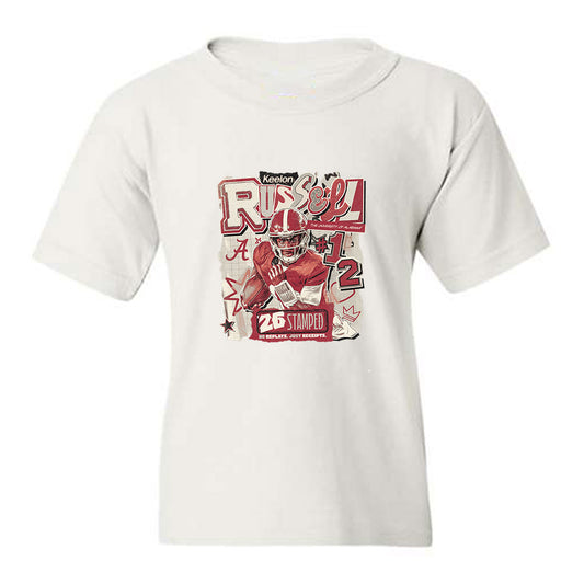 Alabama - NCAA Football : Keelon Russell - Youth T-Shirt-0