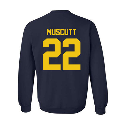 Michigan - NCAA Men's Ice Hockey : Kason Muscutt - Vintage Shersey Crewneck Sweatshirt-1