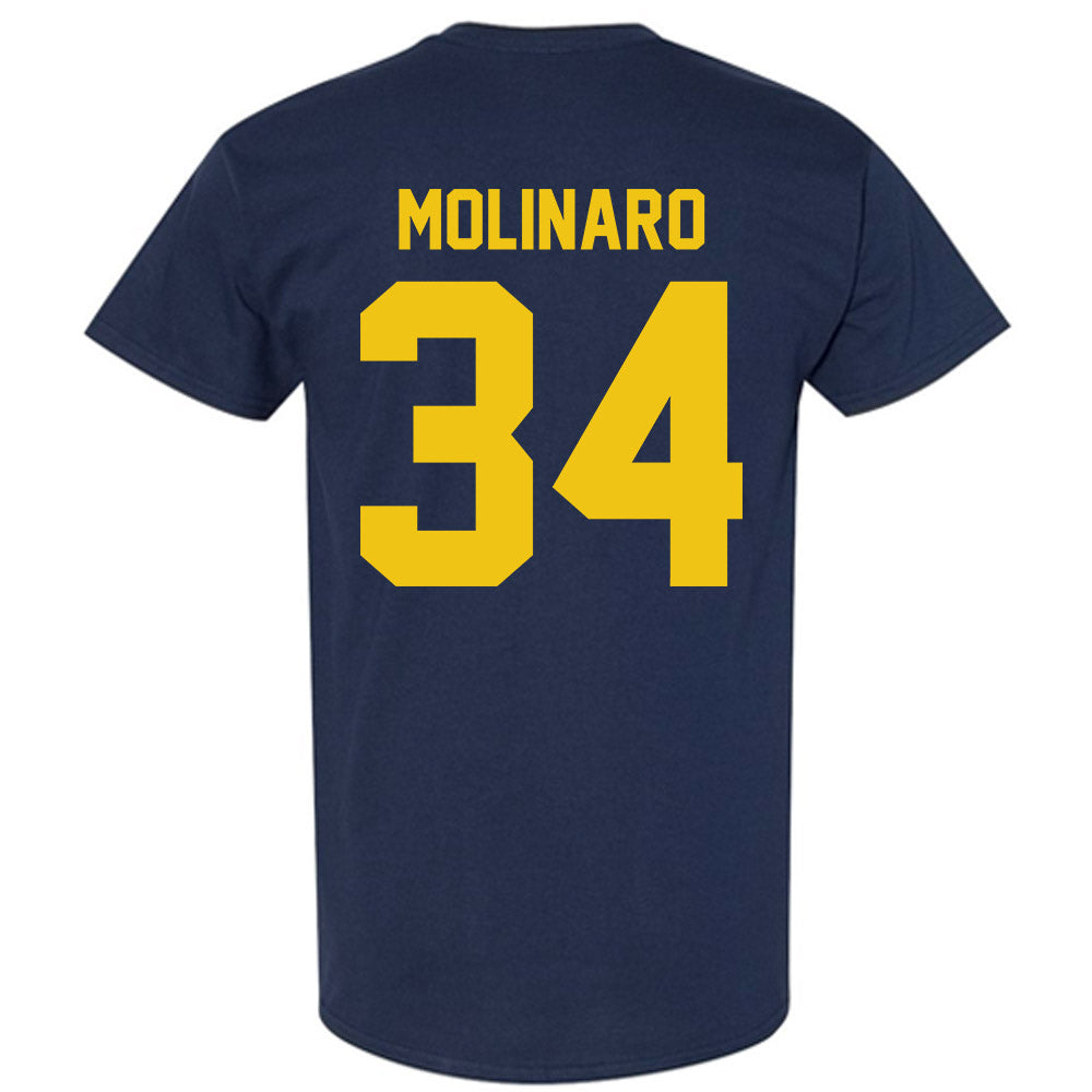 Michigan - NCAA Men's Ice Hockey : Julian Molinaro - Vintage Shersey T-Shirt-1