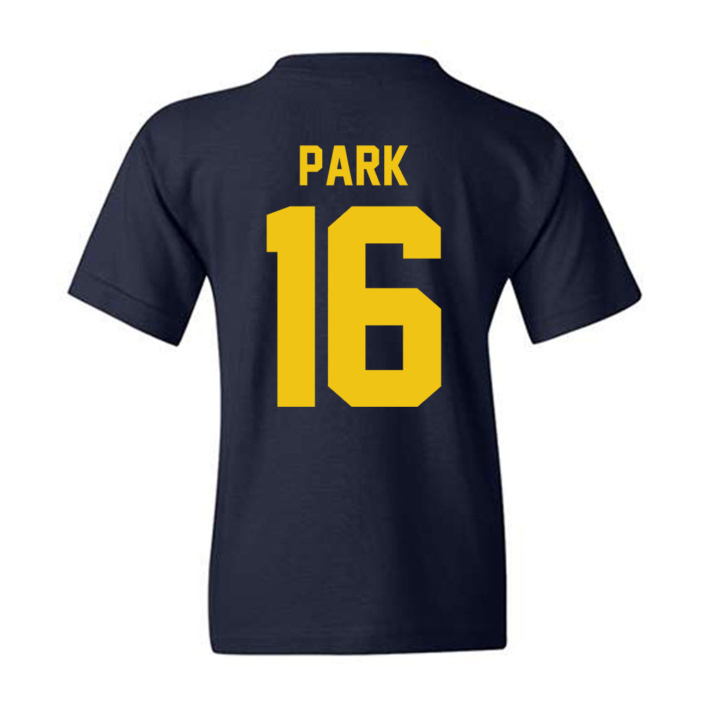Michigan - NCAA Men's Ice Hockey : Aidan Park - Vintage Shersey Youth T-Shirt-1