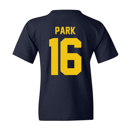 Michigan - NCAA Men's Ice Hockey : Aidan Park - Vintage Shersey Youth T-Shirt-1