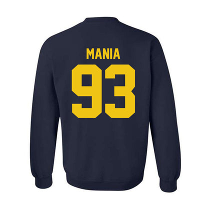 Michigan - NCAA Men's Ice Hockey : Matthew Mania - Vintage Shersey Crewneck Sweatshirt-1